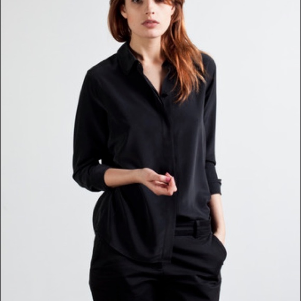 Everlane Silk Button Blouse